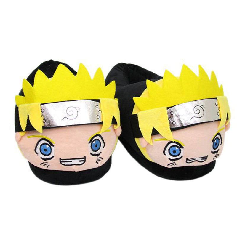 Interior Design Warm - Sevimli Naruto Kapalı Peluş Terlikler Konoha