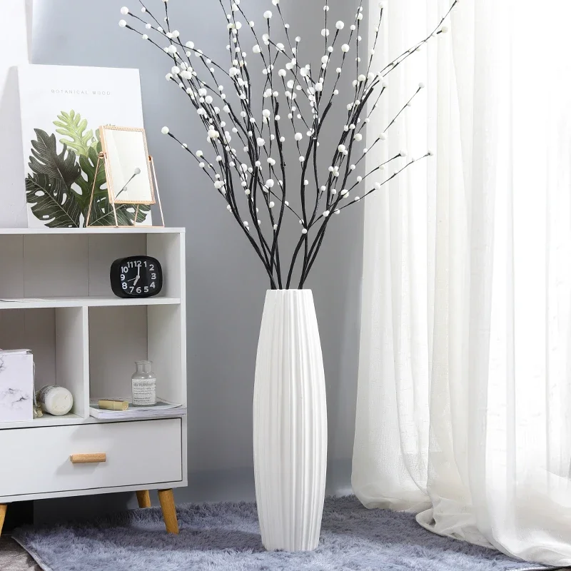 Interior Design Organic Modern - Hidroponik Büyük Seramik Yer Çiçek Saksıları