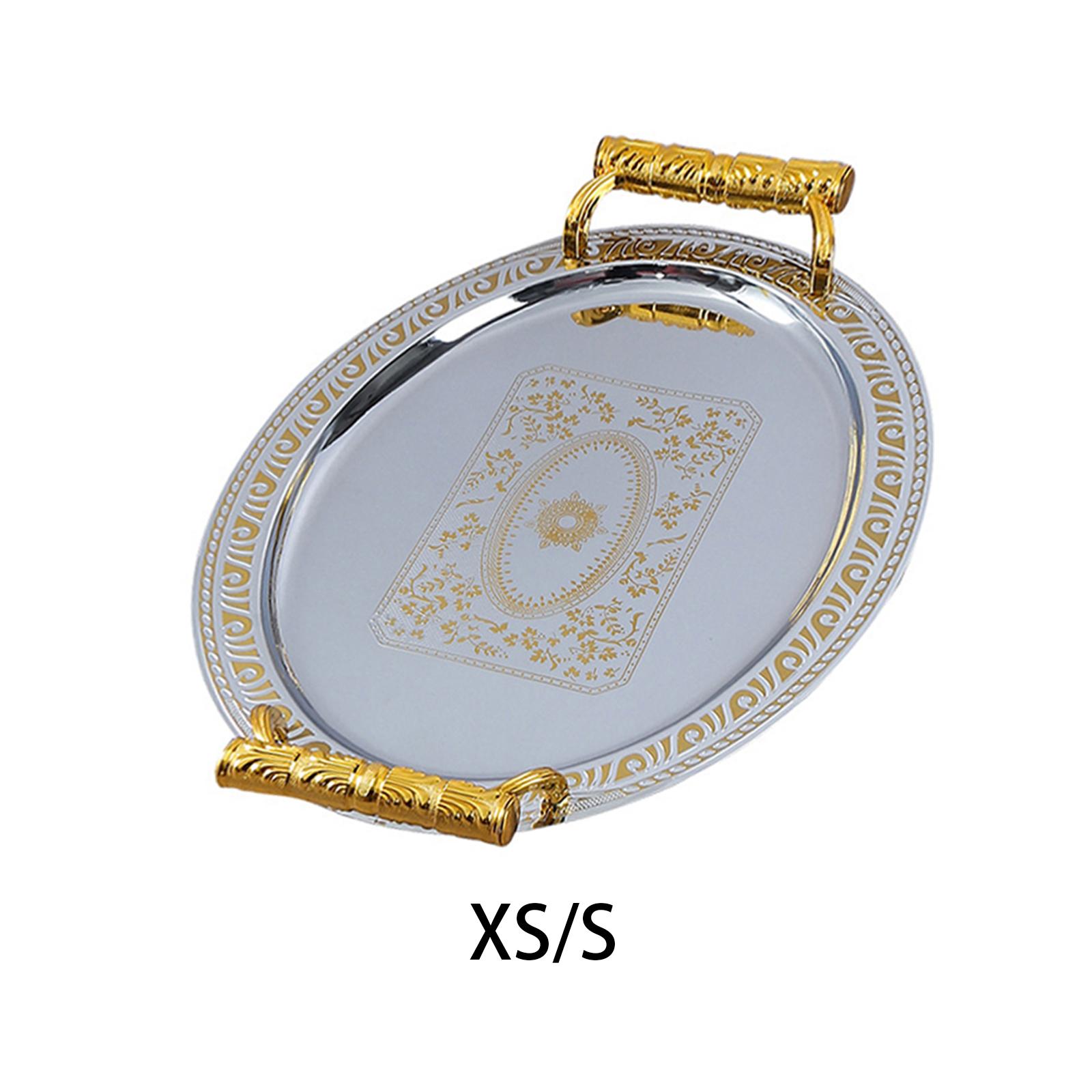 Travertine Tray Oval - Dekoratif servis tepsisi Oval çok fonksiyonlu