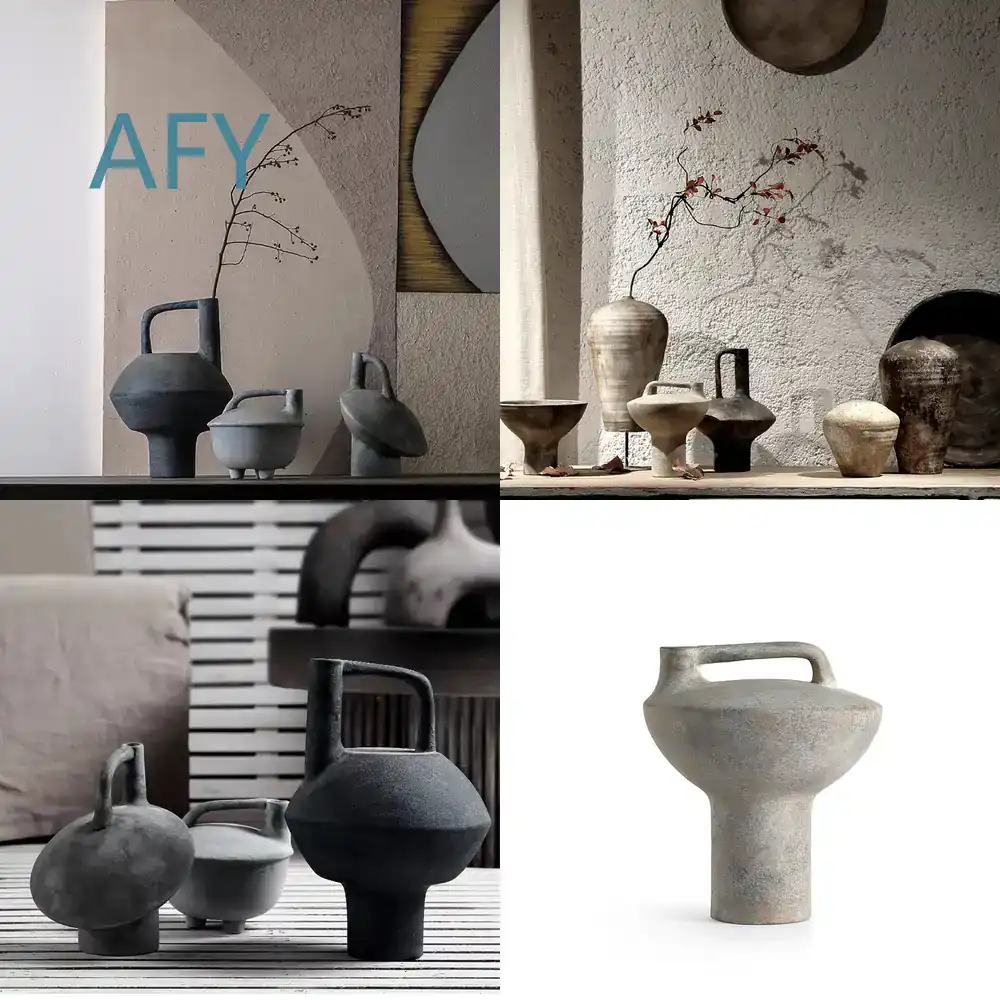 Interior Design Zen - Wabi Sabi Vintage Seramik Vazo Ev