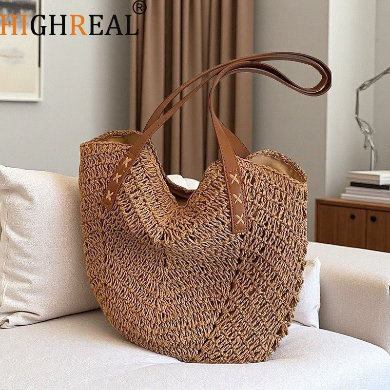 Interior Design Bali - Kadın Büyük Kapasiteli Omuz Çantası Yazlık