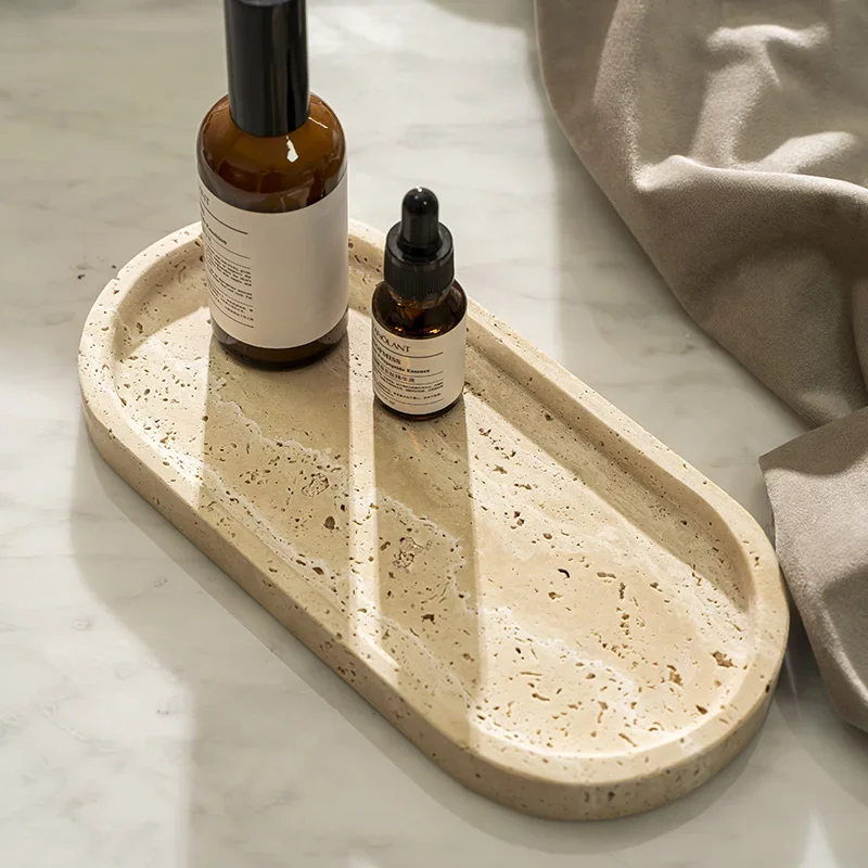 Travertine Tray Oval - Banyo Lavabosu, Tuvalet Masası ve Mutfak