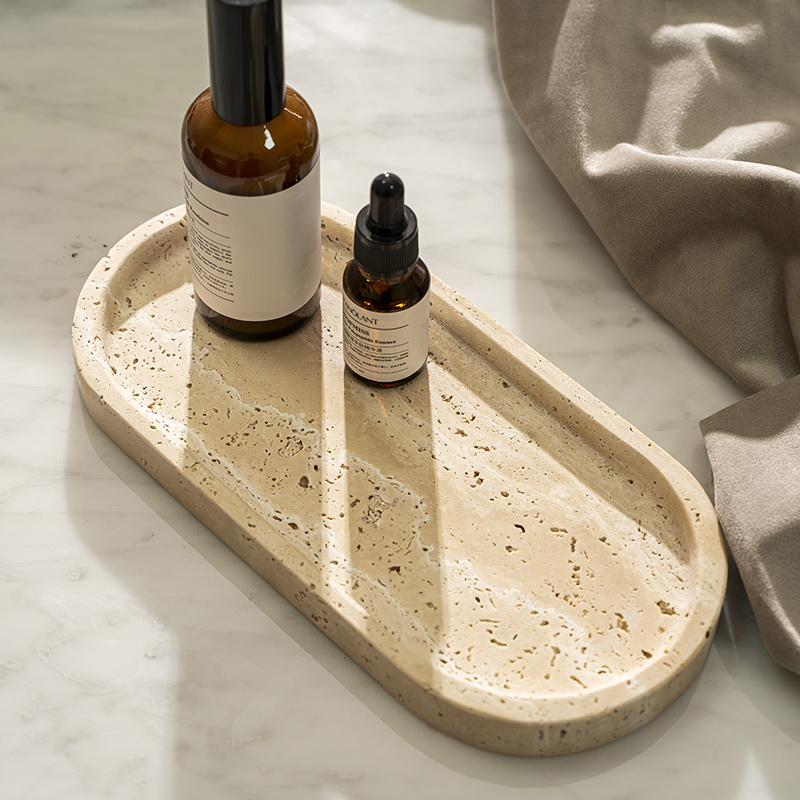 Banyo Vanity Dresser ve mutfak - Travertine Tray Oval incelemesi ve fiyatı