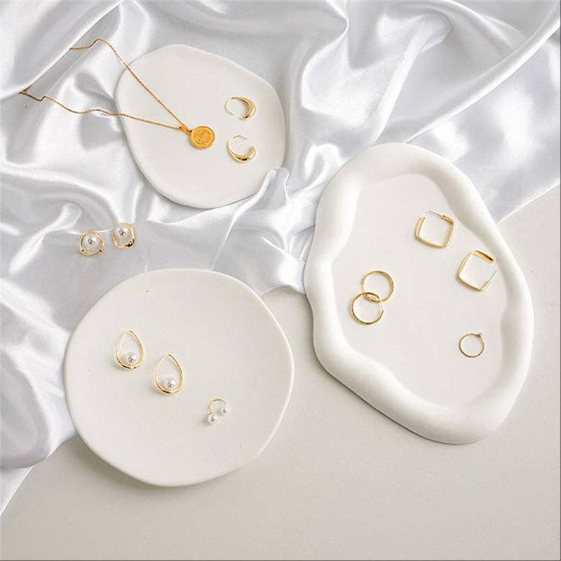 1 adet zarif beyaz takı tepsis - Travertine Tray Oval incelemesi ve fiyatı