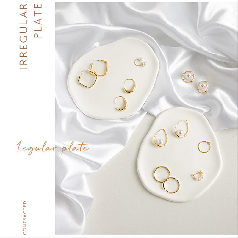 1 adet zarif beyaz takı tepsis - Travertine Tray Oval incelemesi ve fiyatı