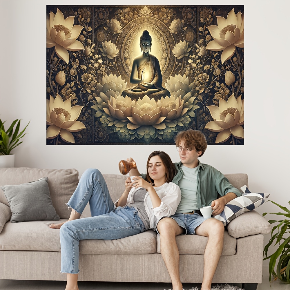 Buda Lotus Çiçeği Duvar Goblen - Interior Design Zen incelemesi ve fiyatı