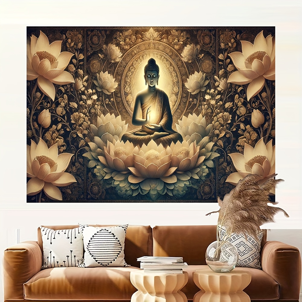 Buda Lotus Çiçeği Duvar Goblen - Interior Design Zen incelemesi ve fiyatı