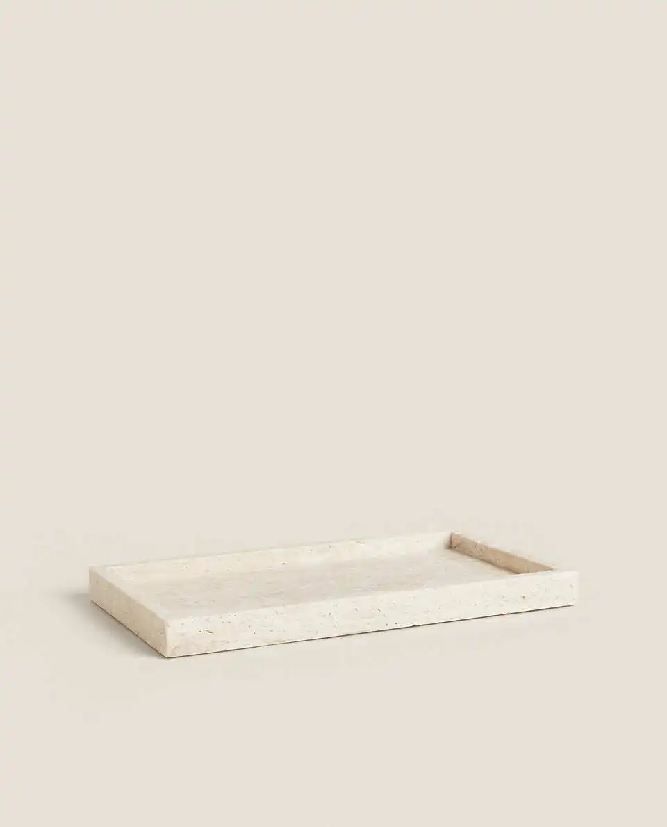 Wabi-sabi tarzı sarı traverten - Travertine Tray Oval incelemesi ve fiyatı
