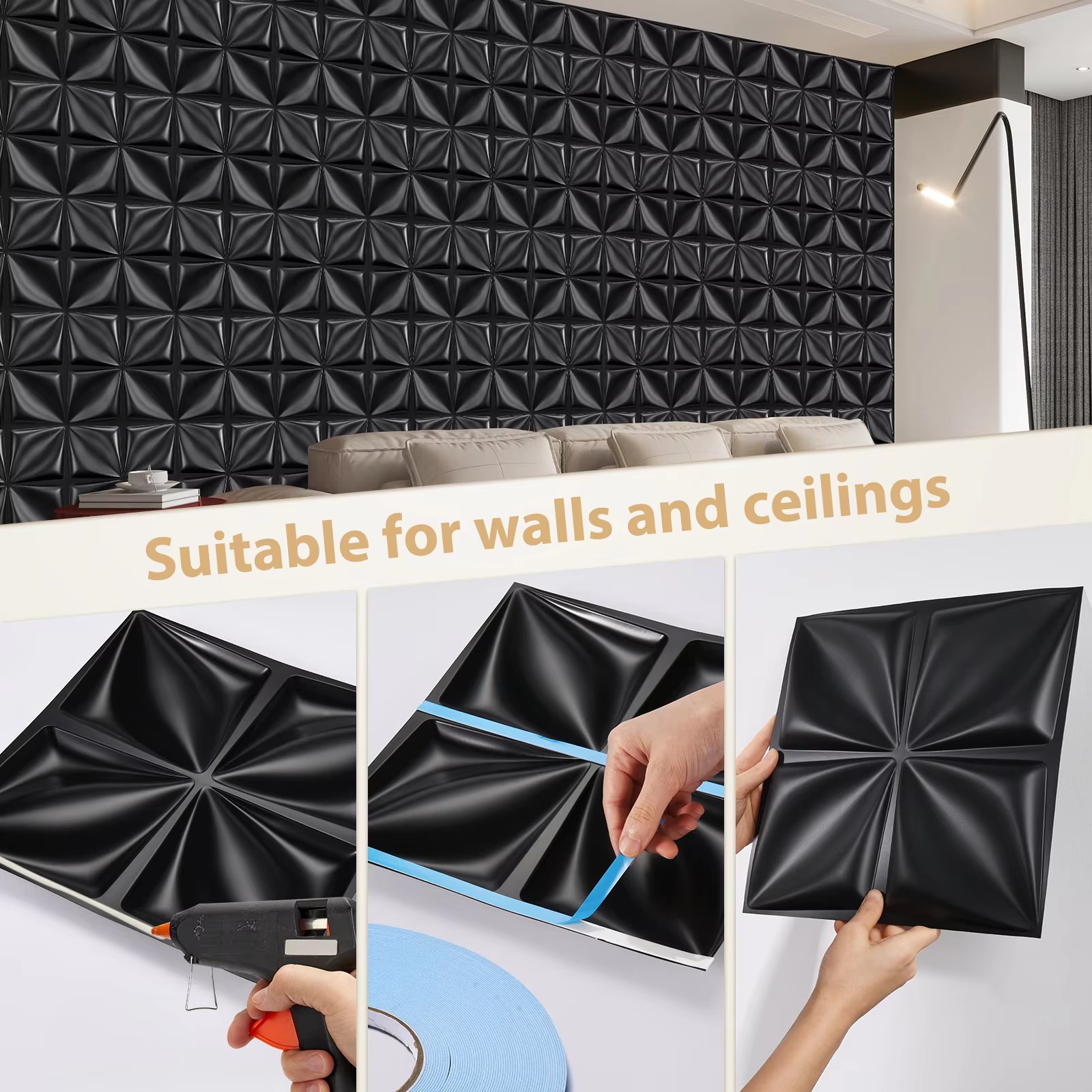 3D Duvar Paneli PVC Çiçek Tasa - Interior Design With Wallpaper incelemesi ve fiyatı