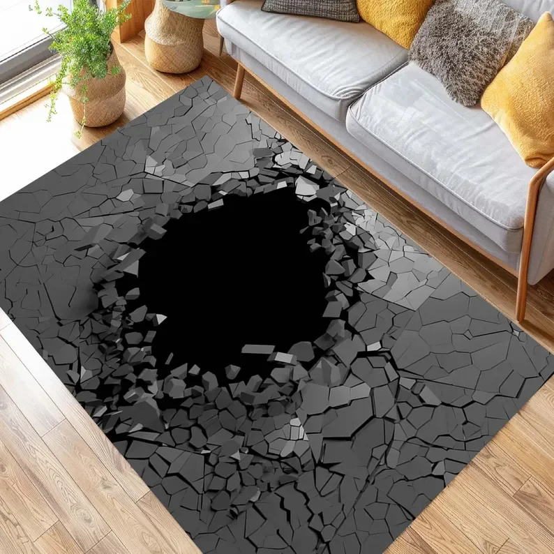 3D Derin Delik İllüzyon Halısı - Interior Design Retail incelemesi ve fiyatı