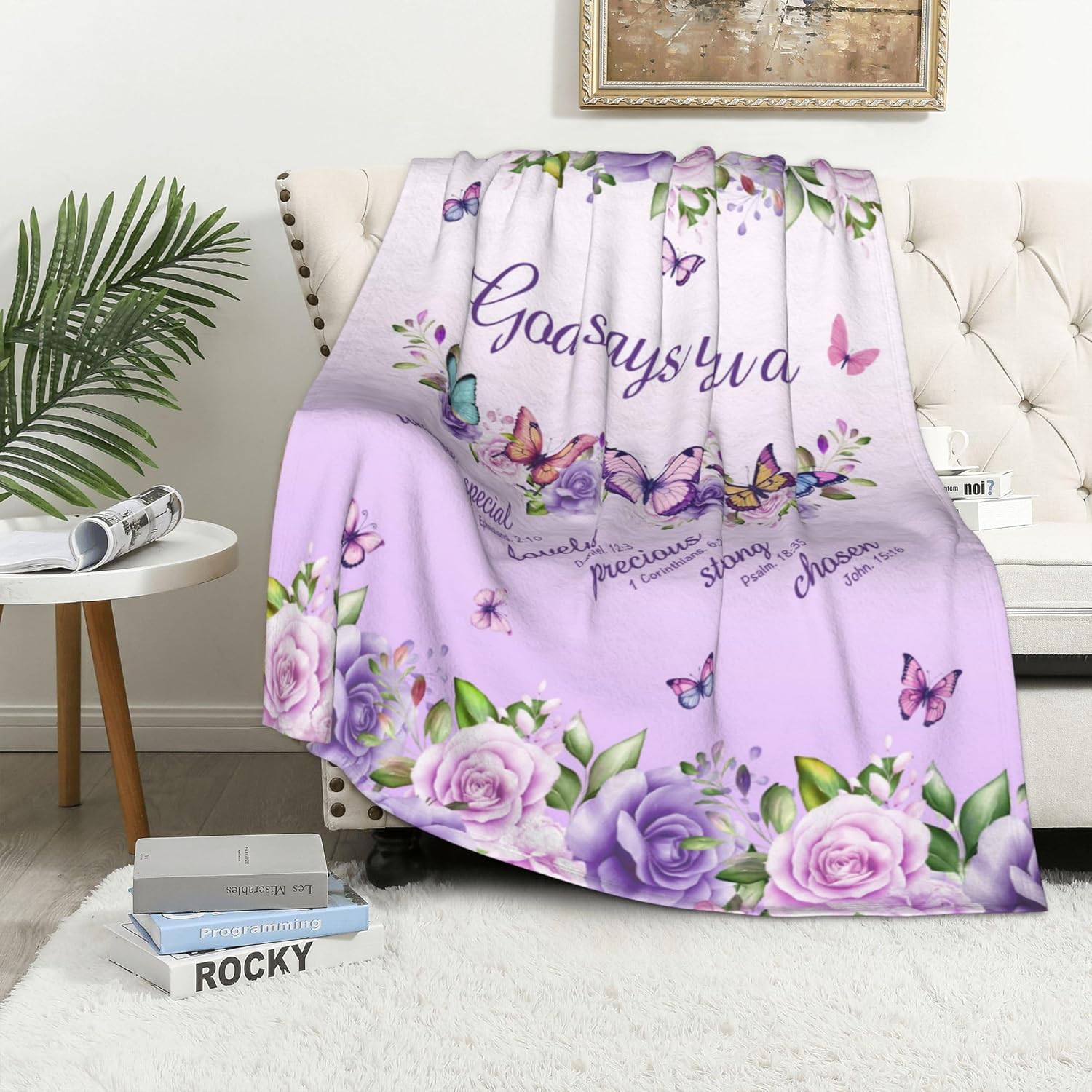 Mor Güller Kelebekler İnanç Al - Interior Design Warm incelemesi ve fiyatı