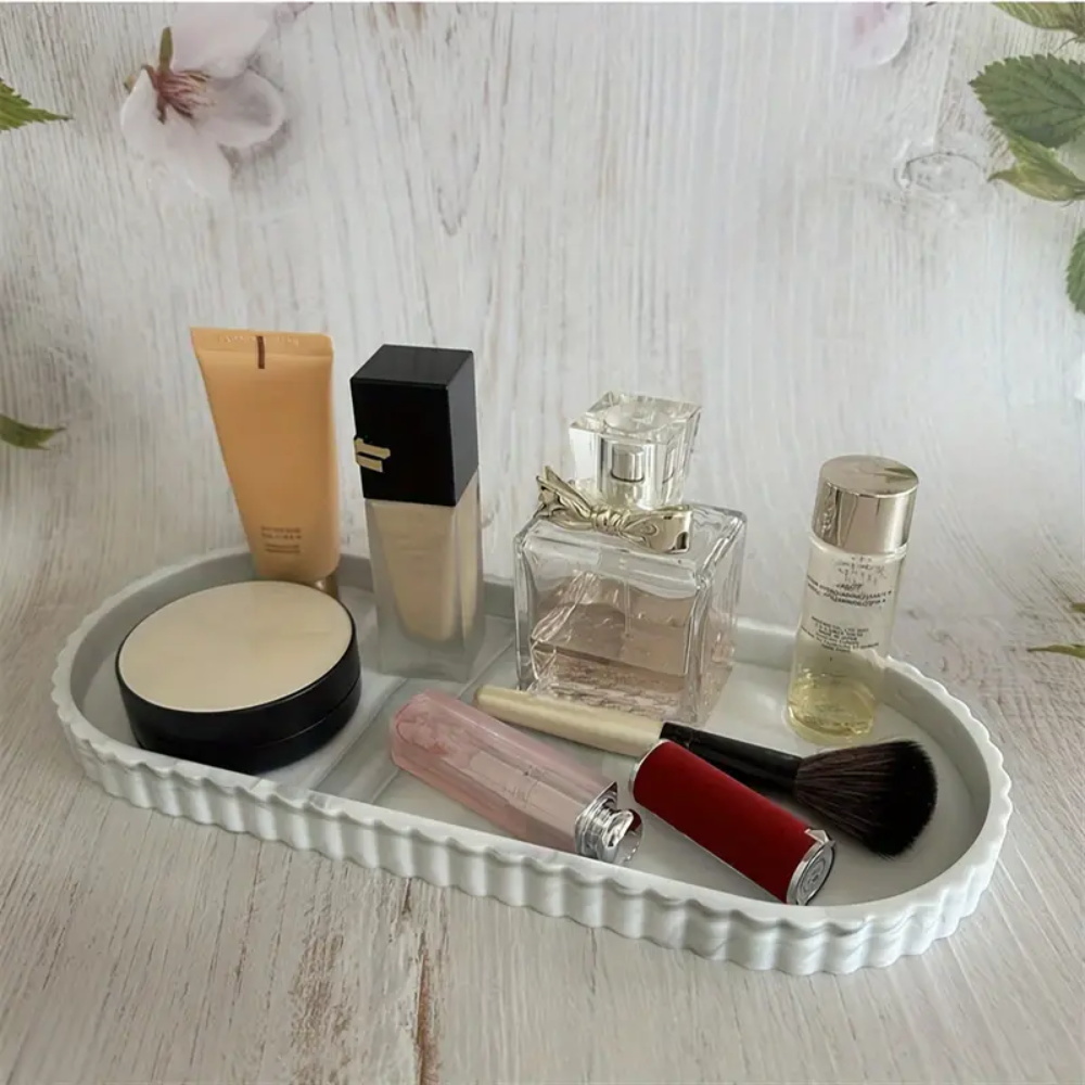 Tek Parça Oval Makyaj Tepsisi, - Travertine Tray Oval incelemesi ve fiyatı