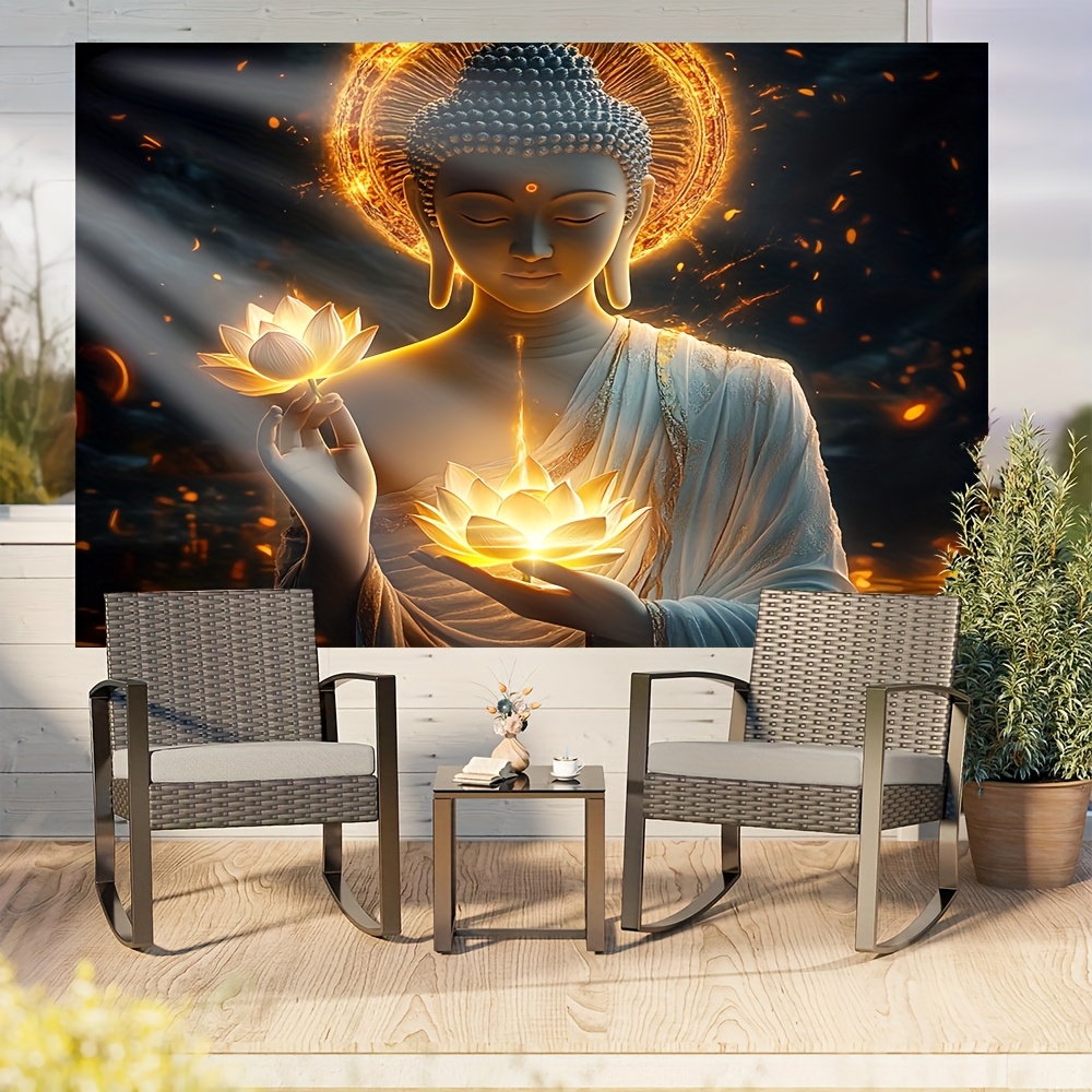 Buda ve Lotus Çiçeği Duvar San - Interior Design Zen incelemesi ve fiyatı