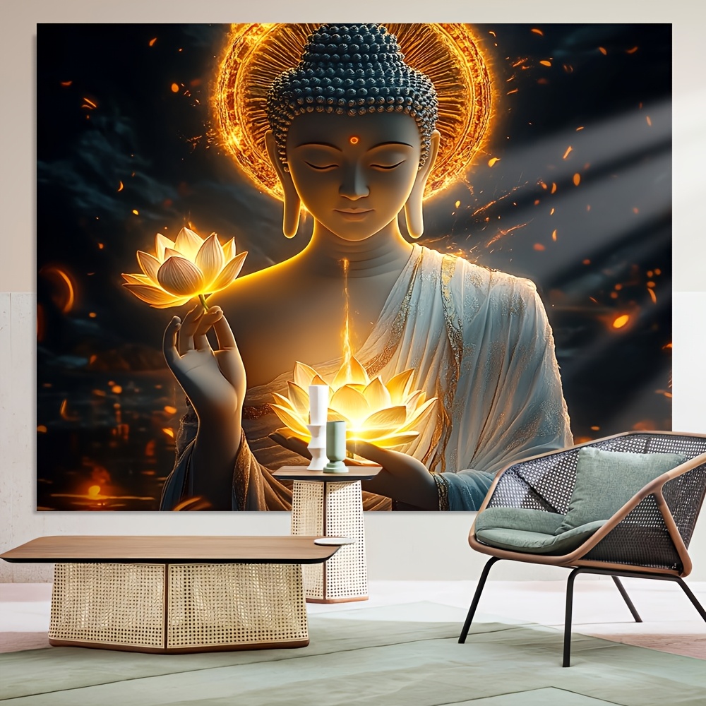 Buda ve Lotus Çiçeği Duvar San - Interior Design Zen incelemesi ve fiyatı