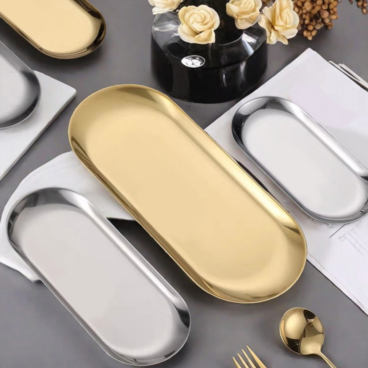 WORTHBUY İskandinav tarzı Oval - Travertine Tray Oval incelemesi ve fiyatı