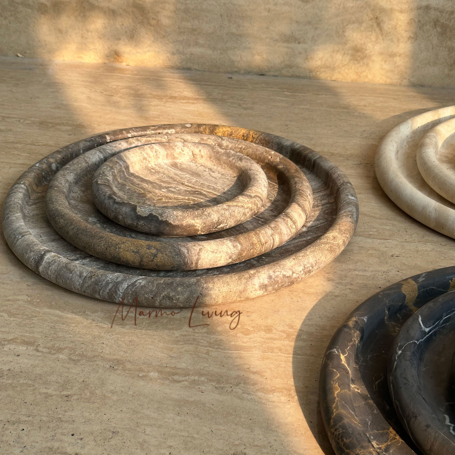 Wabi Sabi Doğal Taş Tepsi Deko - Travertine Tray Oval incelemesi ve fiyatı