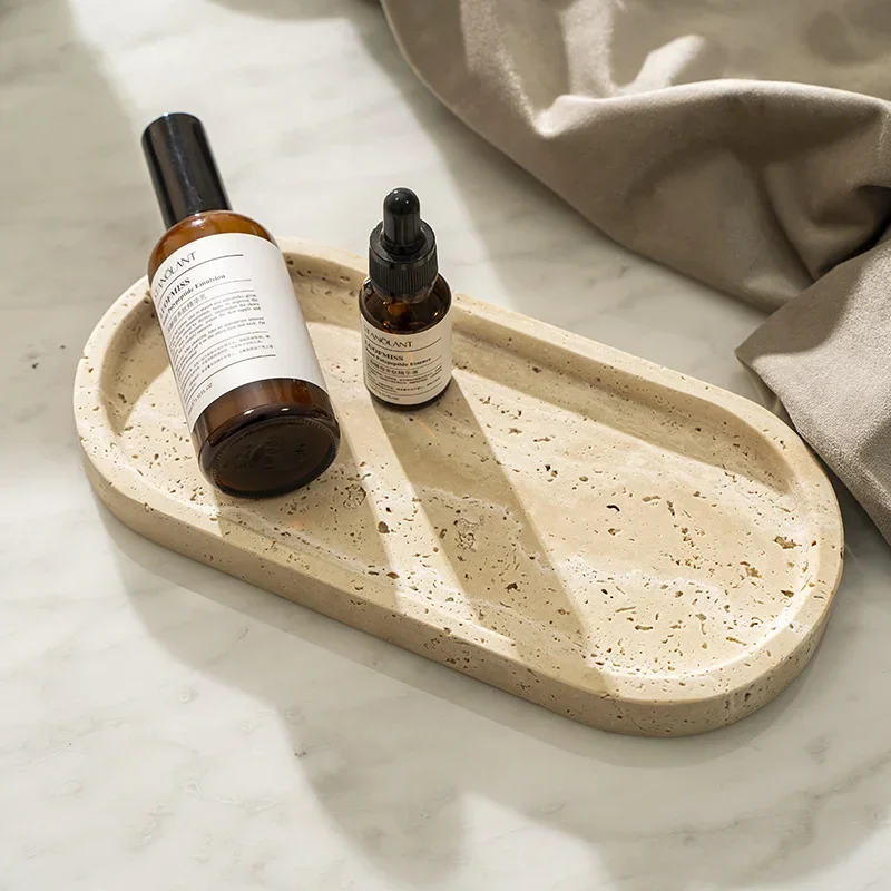 Banyo Lavabosu, Tuvalet Masası - Travertine Tray Oval incelemesi ve fiyatı