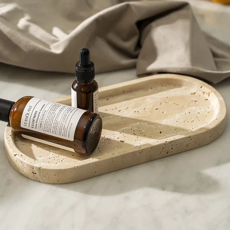 Banyo Lavabosu, Tuvalet Masası - Travertine Tray Oval incelemesi ve fiyatı