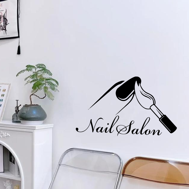 Tırnak Salonu Duvar Çıkartması - Interior Design With Wallpaper incelemesi ve fiyatı