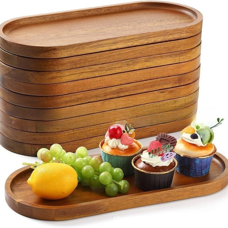 Wabi Sabi Tarzı Akasya Ahşap D - Travertine Tray Oval incelemesi ve fiyatı