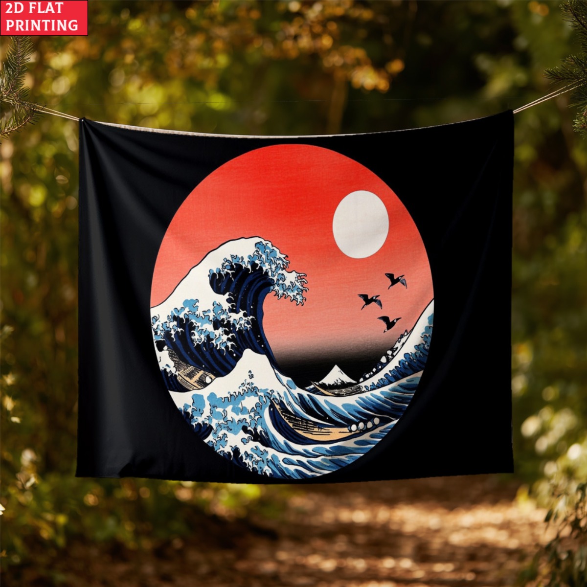 çerçevesiz Japon Dalga Gün Bat - Interior Design Zen incelemesi ve fiyatı