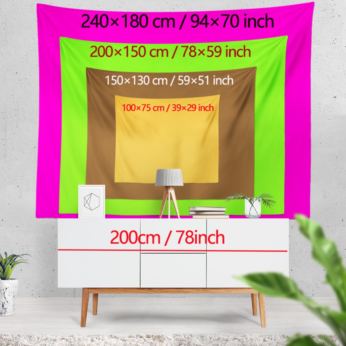 çerçevesiz Japon Dalga Gün Bat - Interior Design Zen incelemesi ve fiyatı